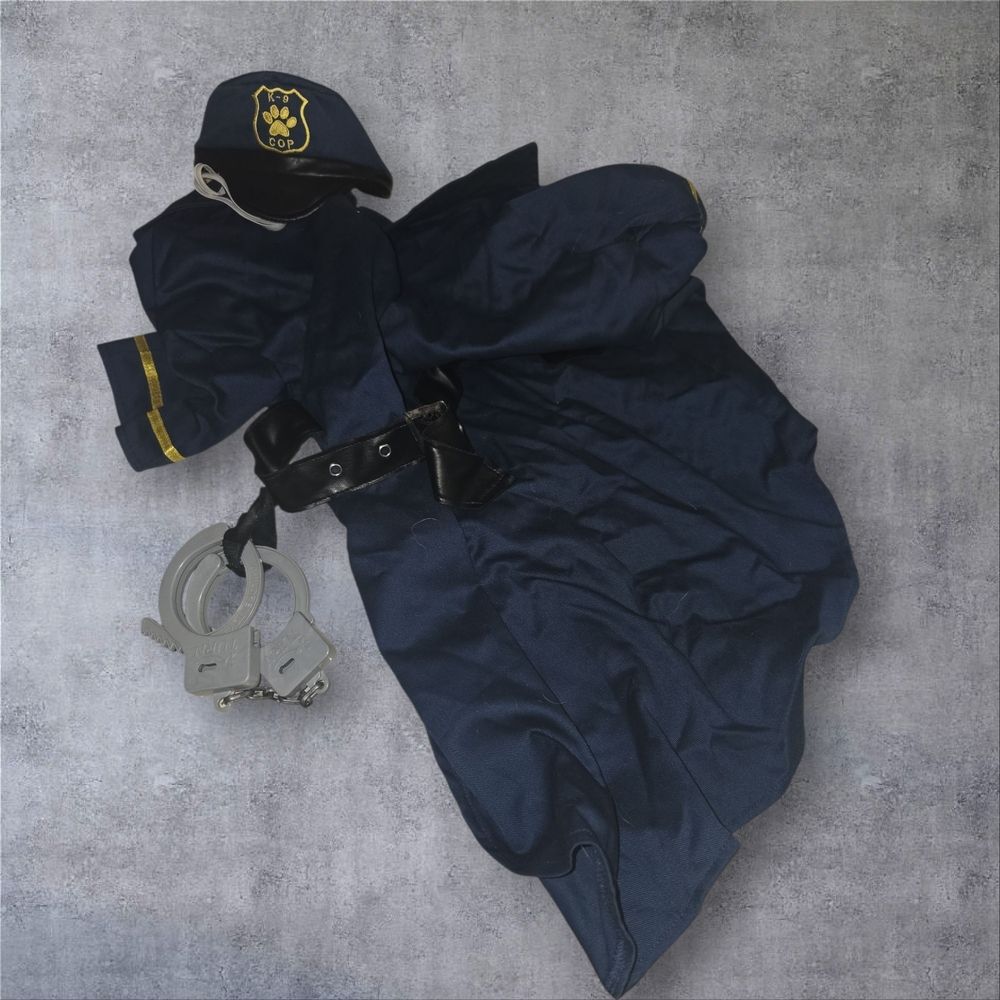 Casual Canine Police Officer Costume - Navy and Black Size XL